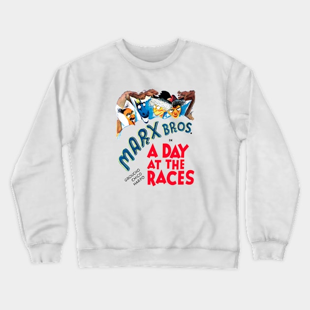 Marx Brothers Bros A Day At The Races Crewneck Sweatshirt by parashop